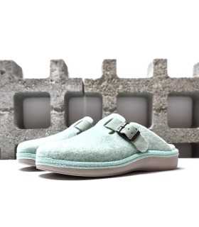 Zapatillas casa mujer Elfo aguamar medio perfil