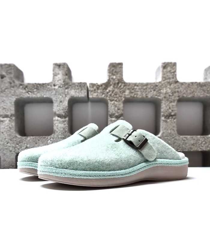 Zapatillas casa mujer Elfo aguamar medio perfil