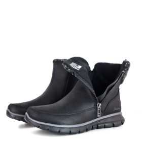 Imagen del forro de chenilla suave con plantilla Warm Tech Memory Foam .en bota negra