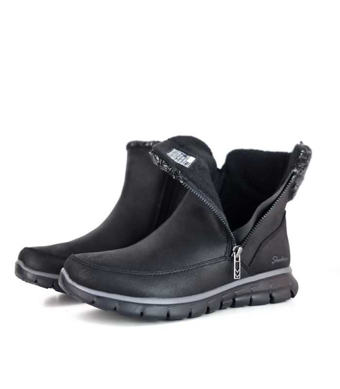 Imagen del forro de chenilla suave con plantilla Warm Tech Memory Foam .en bota negra