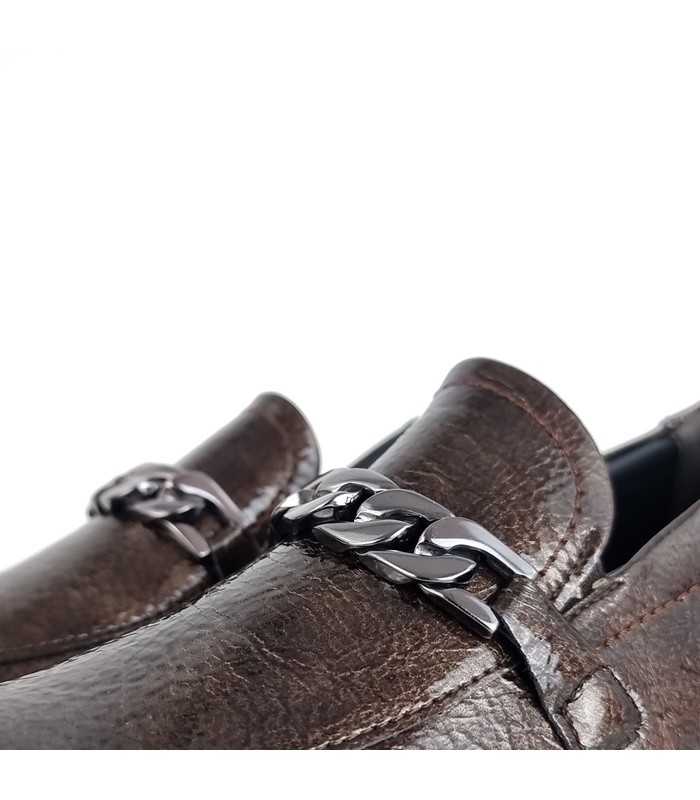 Piso de poliuretano de zapatos Miis marrones