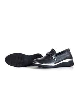 Piso de poliuretano de zapatos Miss gris