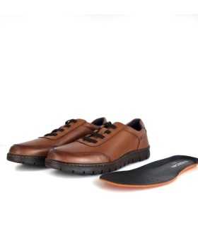 plantilla extraible de Zapatos casual hombre Baerchi marron