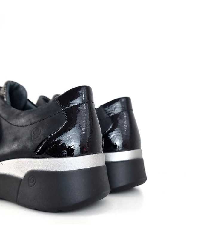vista trasera de Zapato mujer negro Carol