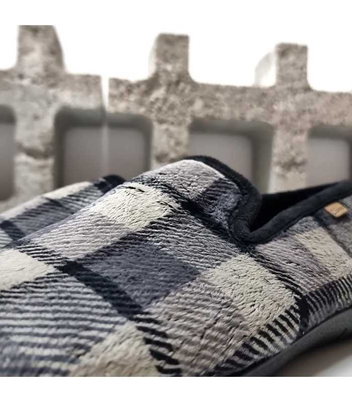 Foto de los cuadros: Elegante patrón de cuadros en tonos grises, beige y negro