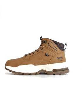 Perfil : Botas impermeable amarilla de Dockers , en polipiel tipo nobuck y cuello acolchado .