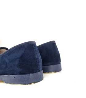vista trasera de Zapatillas casa hombre azul