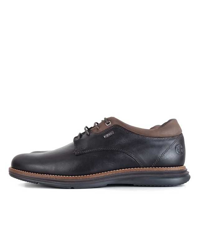 Foto de perfil: "Zapatos de cordones para hombre en piel marrón con cierre seguro y diseño elegante."