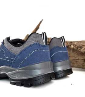 vista trasera de Zapatilla trekking azul hombre fabricada por Grisport