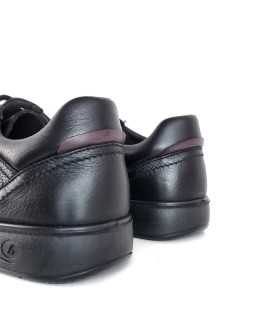 vista del talón de Zapato hombre cómodos Luisetti color negro