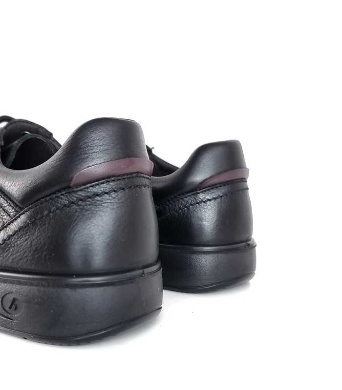 vista del talón de Zapato hombre cómodos Luisetti color negro