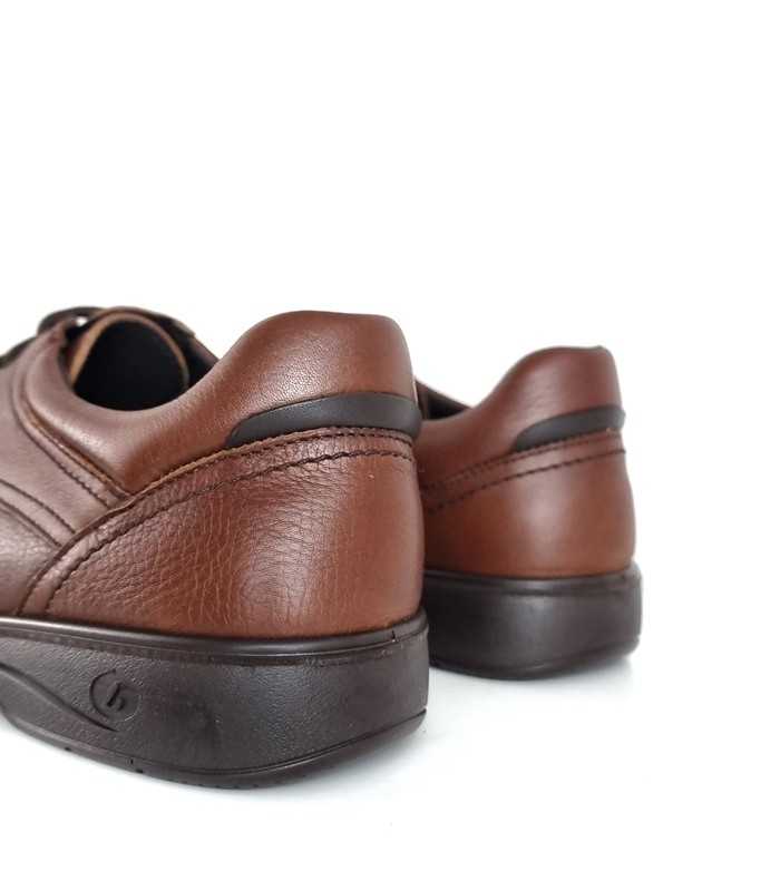 vista del talón de Zapato hombre cómodos Luisetti color marron