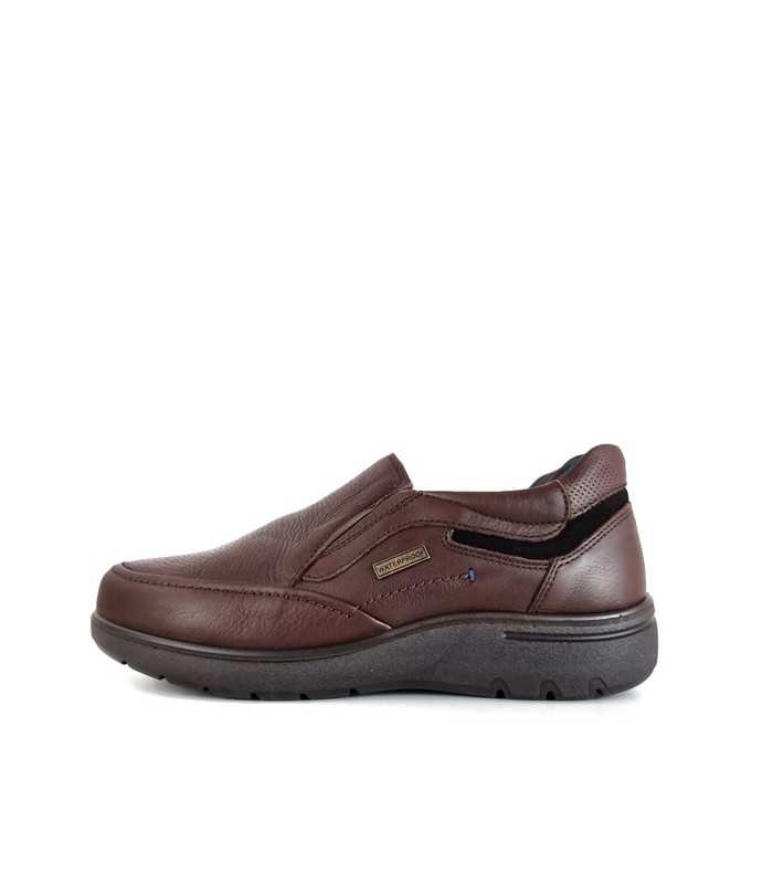 Foto perfil mocasín impermeable Street marrón