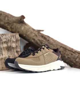 Foto medio perfil zapatillas trekking Aleje negra o marron