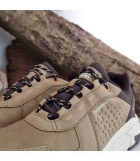 detalle de los cordones de Zapatillas trekking hombre Aleje marron