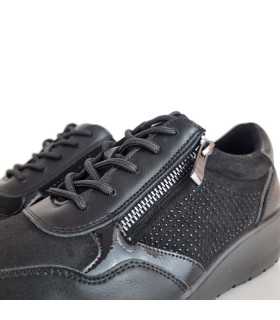 detalle del cierre de cremallera de Zapato cordón cremallera musgo del Doctor Cutillas color negro