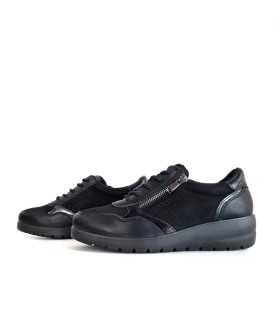 vista de los dos perfiles de Zapato mujer cordón cremallera del Doctor Cutillas