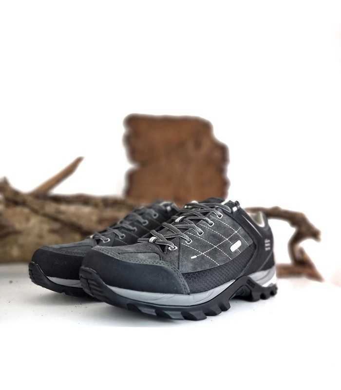 vista de medio perfil d las zapatillas de senderismo modelo Sonora de Elementerre