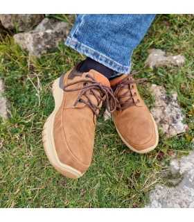 modelo son los Zapato hombre marrón cordones de Vicmart puestos