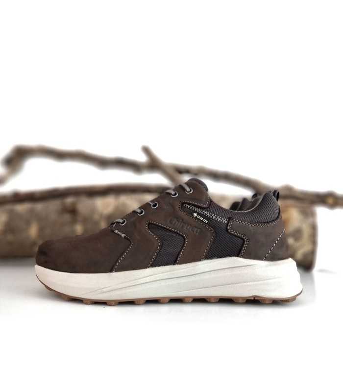 Zapatos marrón Sidney 22 de perfil – Piel nobuck y suela Vibram visto de perfil