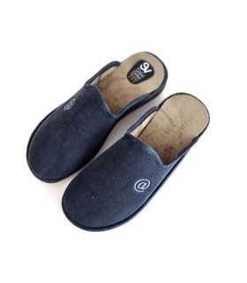 Vista desde arriba de Zapatillas casa hombre azul