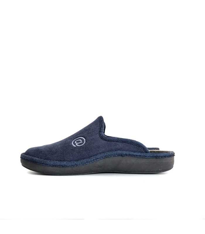 Vista de perfil zapatillascasa hombre azul @ de Plumaflex