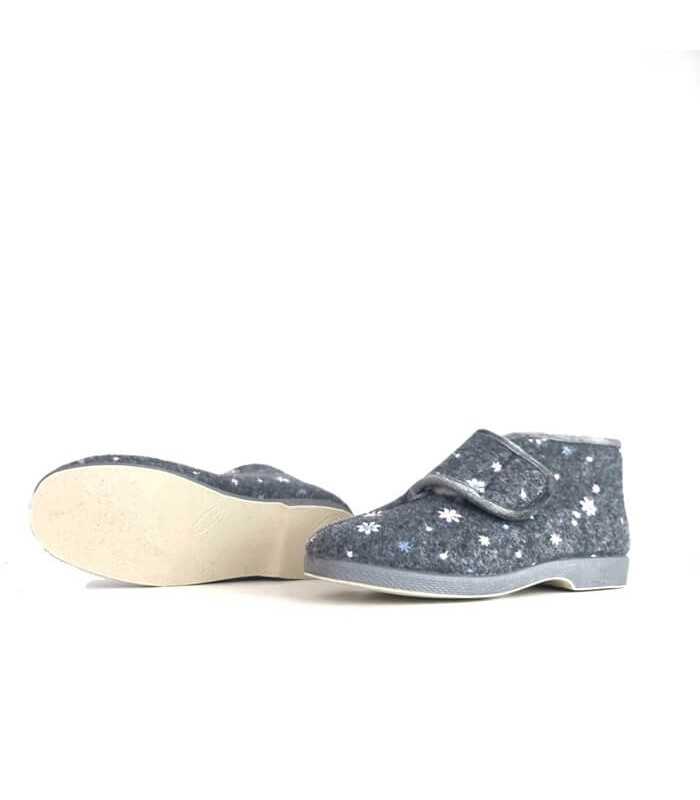 Suela antideslizante de la zapatilla bota gris Doctor Cutillas
