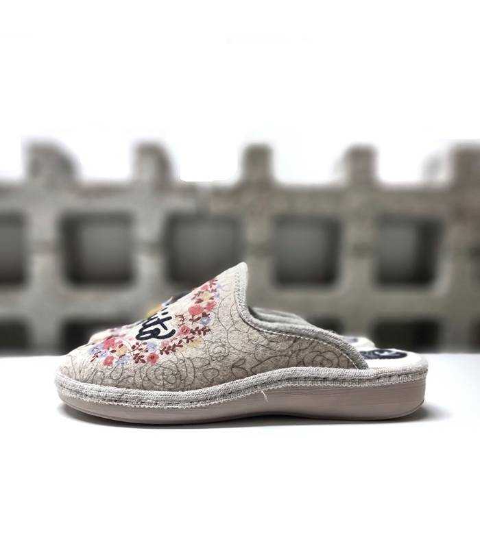 Perfil: Zapatilla casa mujer Blancanieves perfil fieltro beige
