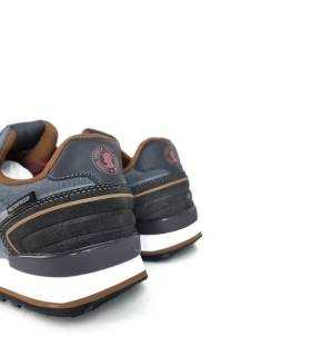 Parte trasera de la zapatilla deportiva Coronel Tapioca en color gris