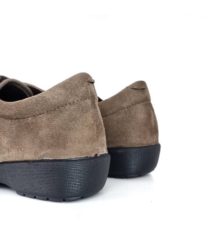 vista trasera de las zapatillas de casa de mujer con licra delDoctor Cutillas