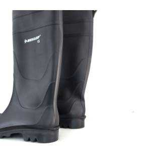Botas agua Universal negra Dunlop perfil lateral