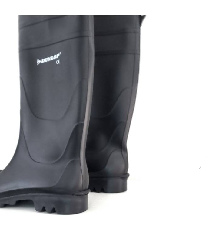 Botas agua Universal negra Dunlop perfil lateral