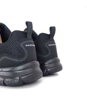 Vista trasera de Zapatillas deportivas Leshur hombre Skechers color negro