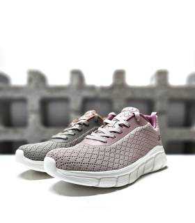 Comparativa colores: Zapatillas Skechers disponibles en rosa y gris.