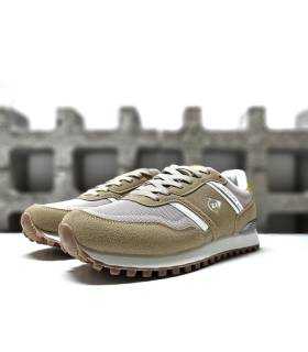 zapatillas casual color beige para hombre de Dunlop, vista de medio perfil
