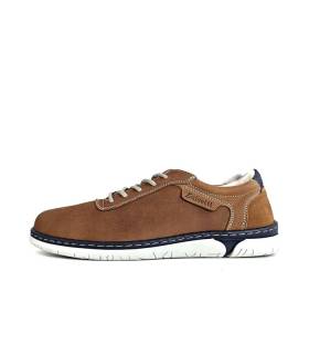 Vista lateral del zapato casual de Luisetti con suela flexible.