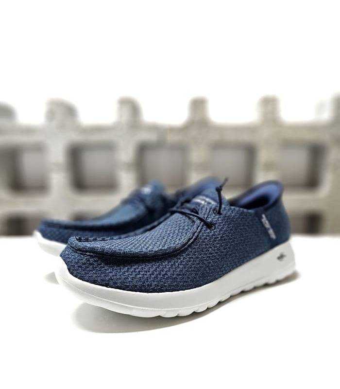 zapatilla GO WALK Halcyon navy Skechers medio perfil