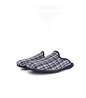 Imagen principal:
Zapatillas casa cuadros azules descalza para hombre, diseño fresco de verano.