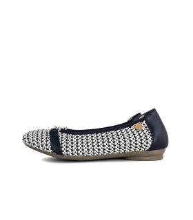 Vista de perfil de zapato de mujer de Treintas azul