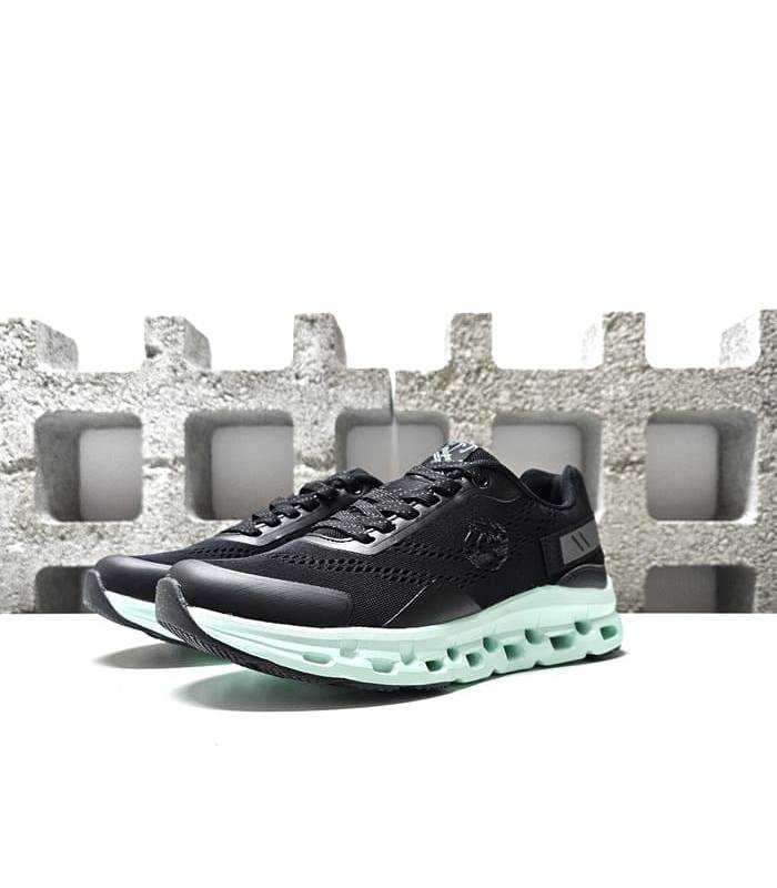 zapatillas running mujer Jhayber negro verde