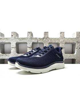 Zapatillas deportivas azul hombre Jhayber con Memory Foam, vista de medio perfil