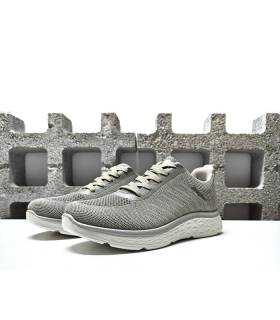 Zapatillas deportiva beige hombre Jhayber con Memory Foam, vista de medio perfil
