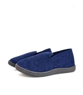 Zapatilla casa rizo cerrada azul marino Plumaflex – Diseño cómodo y transpirable