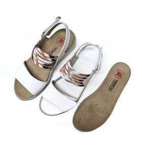 sandalias mujer cuña blanca plantilla extraíble acolchada