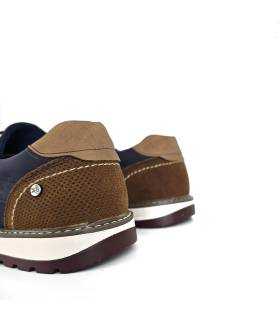 detalle talón combinado zapato azul Liberto hombre