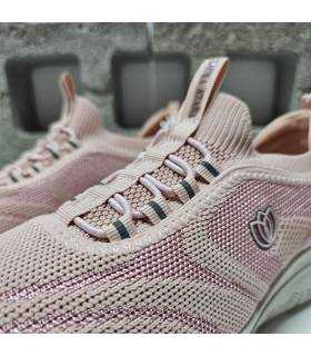 Cierre elástico: Detalle cordones elásticos Laura Azaña Runner Lady color rosa