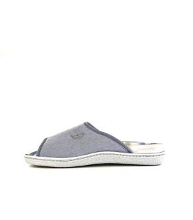 Zapatilla casa Plumaflex mujer, piso de goma blanco flexible y suela antideslizante