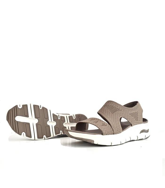 suela goma tracción sandalia Arch Fit Skechers moca