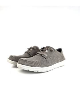 Zapato deportivo hombre Melson Volgo de Skechers en color marrón con cordones elásticos y plantilla Air-Cooled Memory Foam"