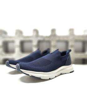 zapatillas nicoboco tipo mocasín azul marino hombre